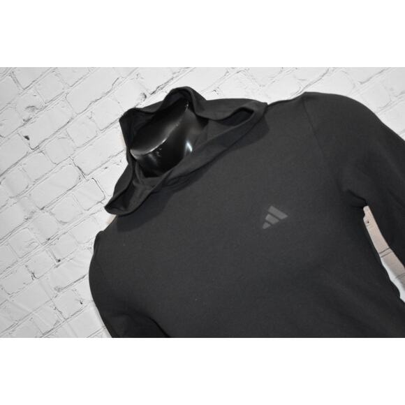 Adidas Gym Pullover Hoodie Shirt Mens Size Small Polyester Spandex Blend New - Picture 1 of 7